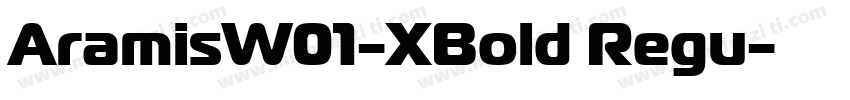 AramisW01-XBold Regu字体转换